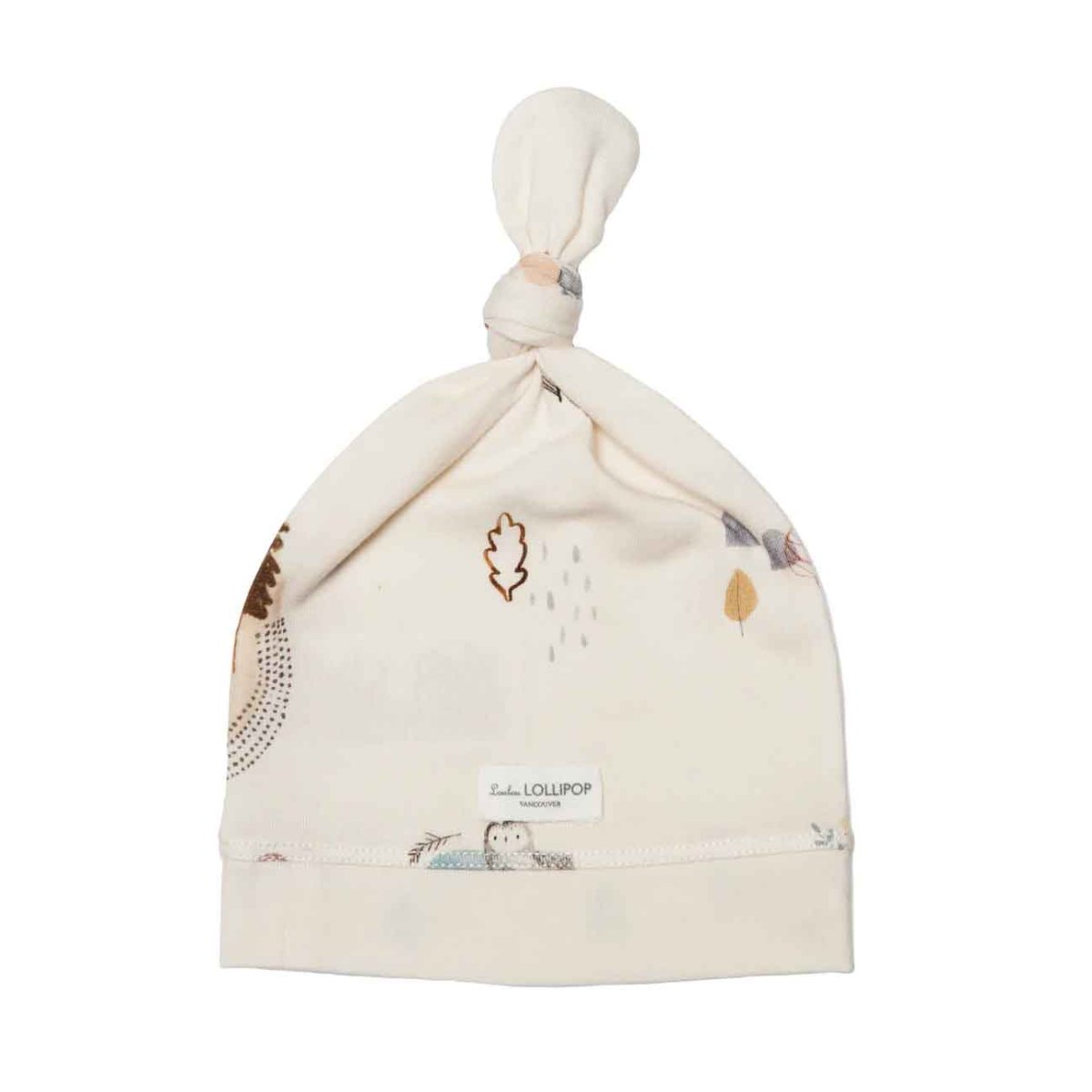 Top Knot Beanie Tencel - Cozy Forest