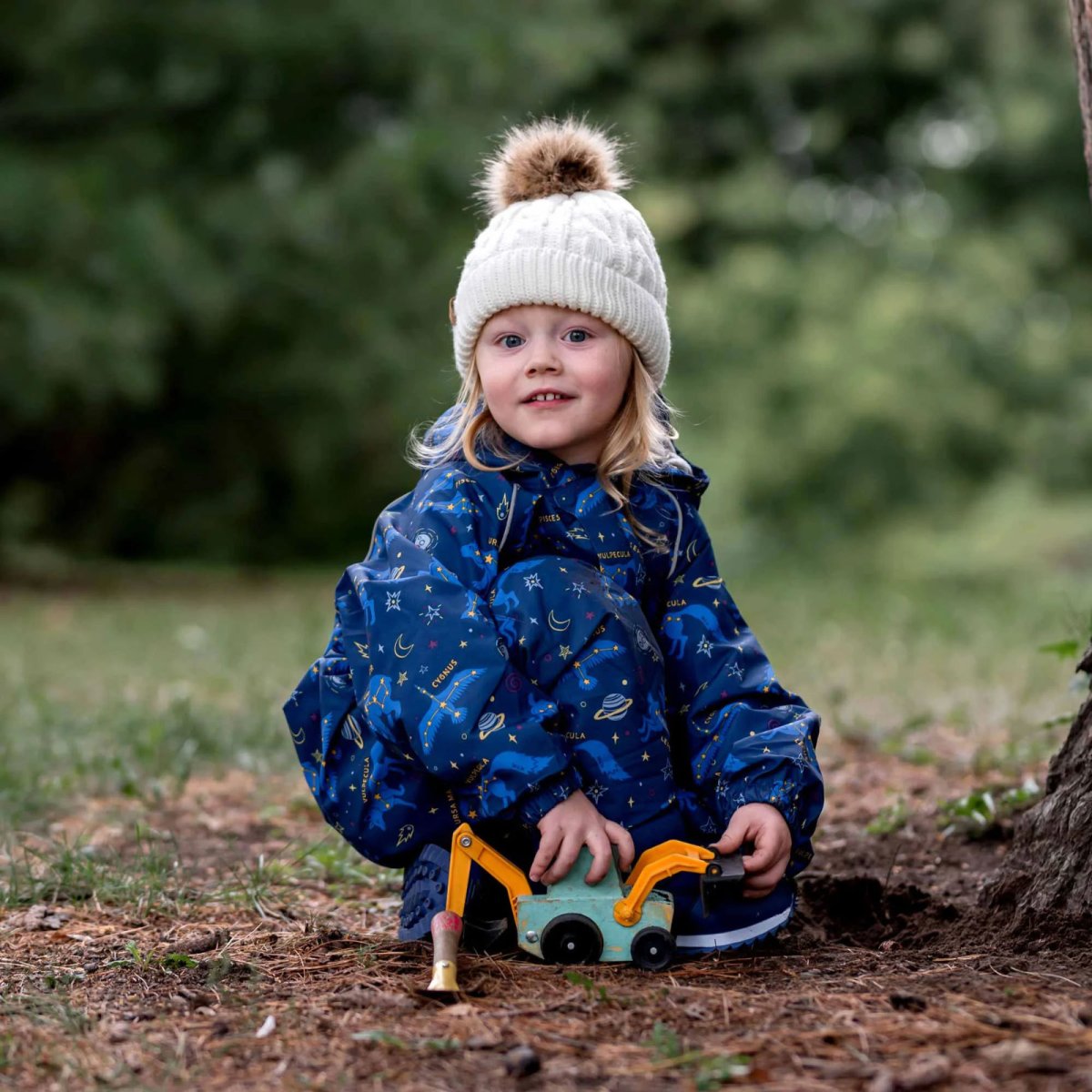 Puddle-Dry Waterproof Playsuit - Constellations