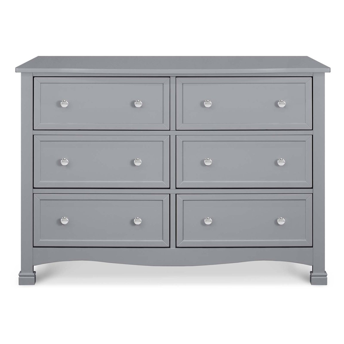 Kalani 6 Drawer Double Wide Dresser Grey