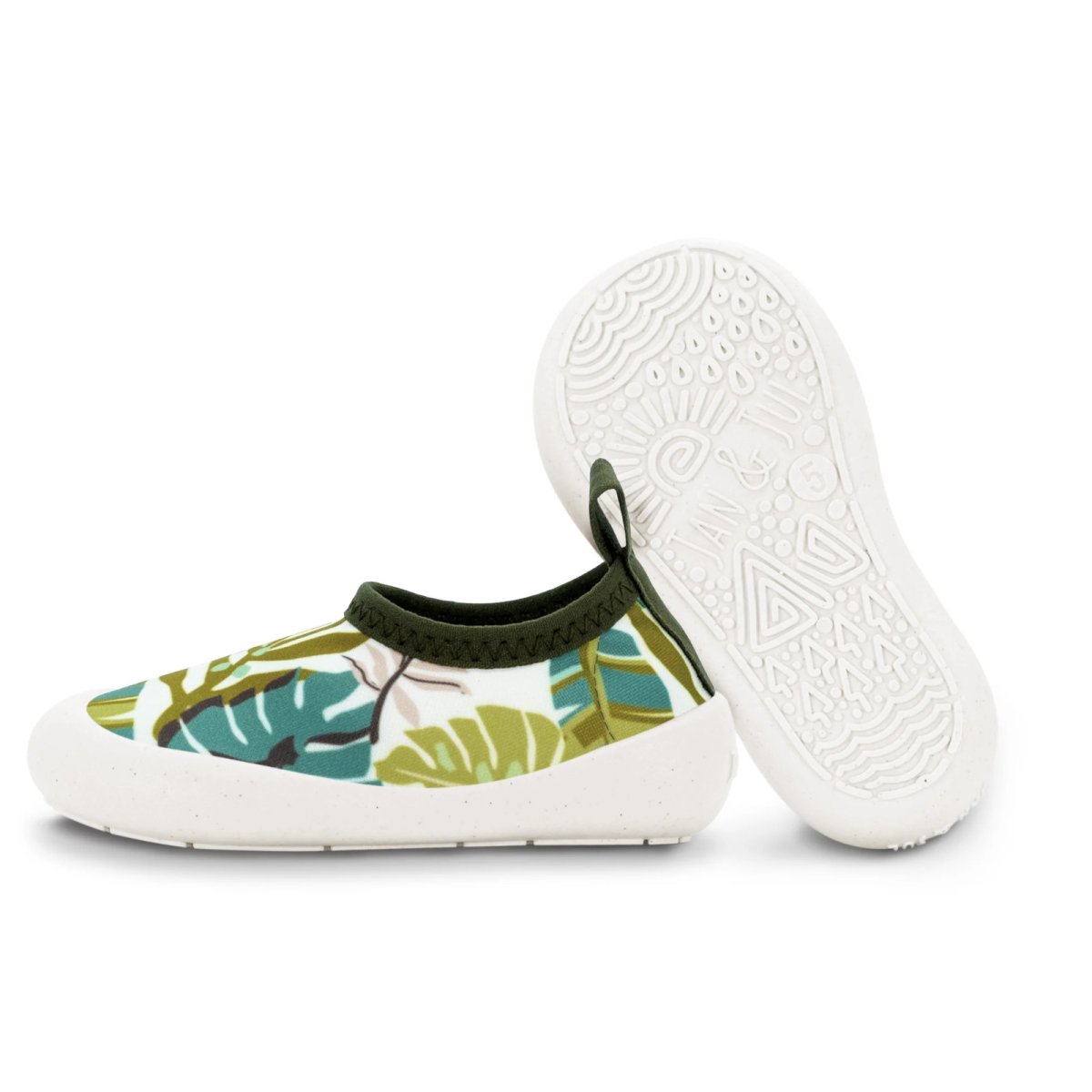 Kids Water Shoes - Green Tropical
