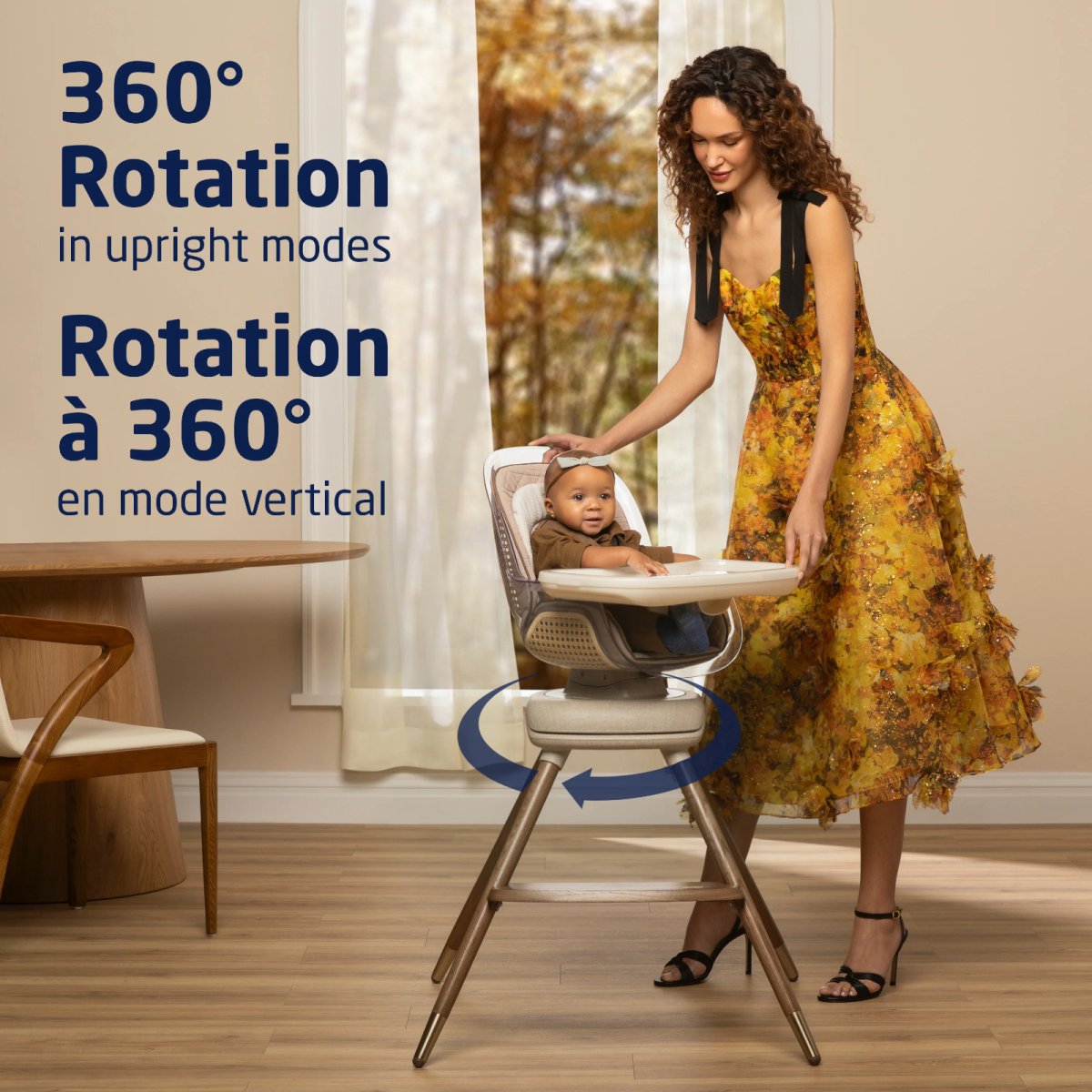Kiskadee 360 Rotating High Chair - Natural Heritage