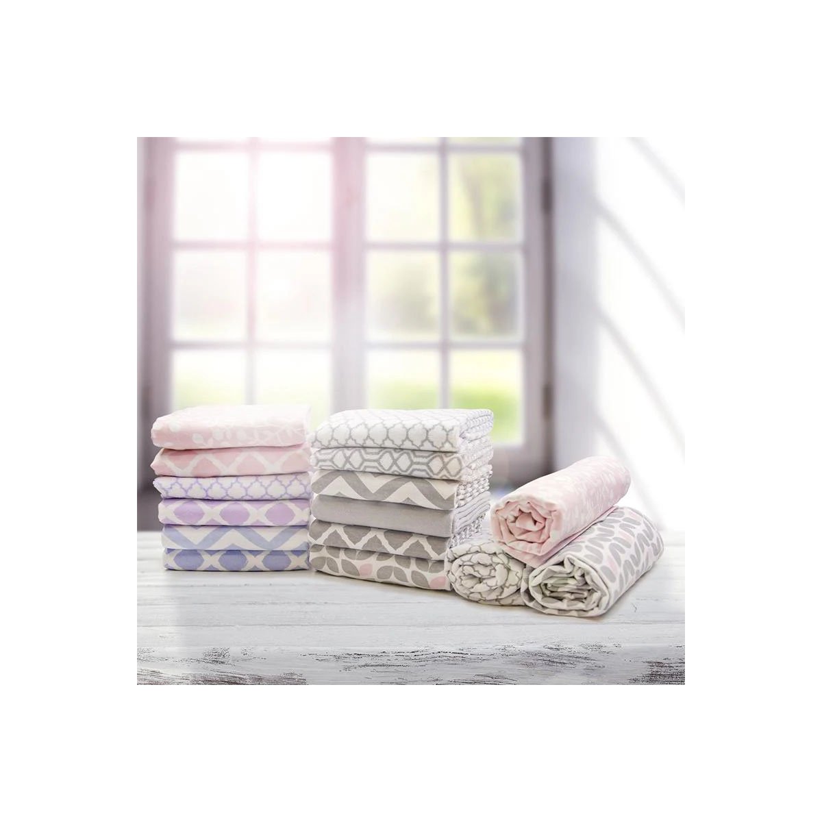 Flannel Crib Sheet - Blue