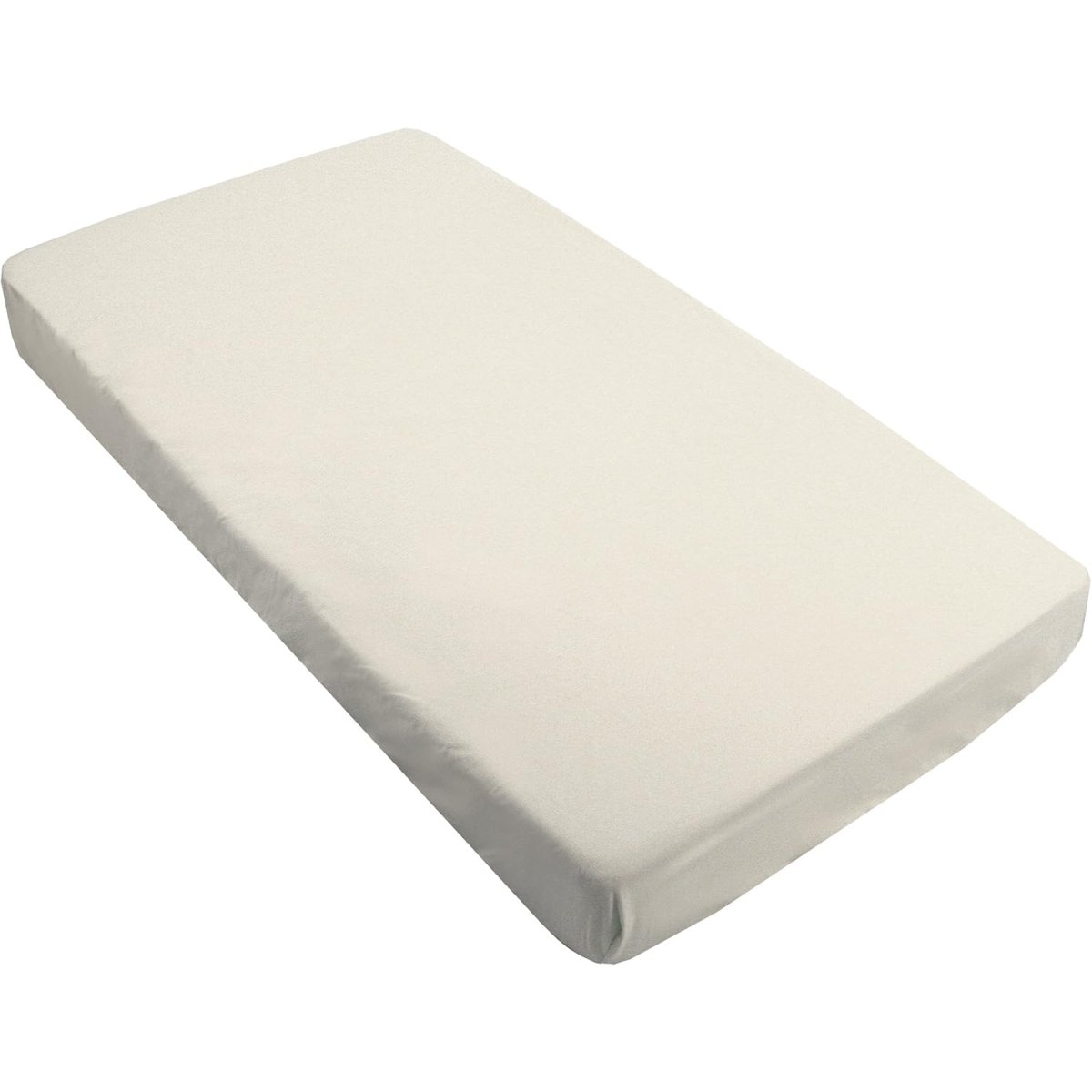 Percale Fitted Crib Sheet Ecru