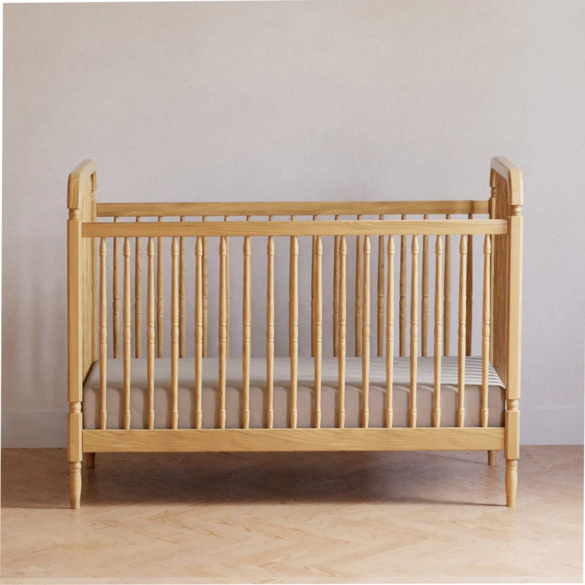 Liberty 3-in-1 Convertible Spindle Crib - Honey