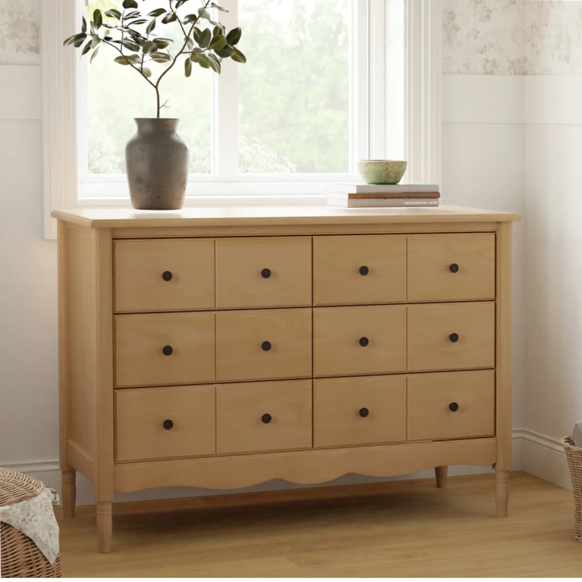 Liberty 6-Drawer Assembled Dresser - Honey
