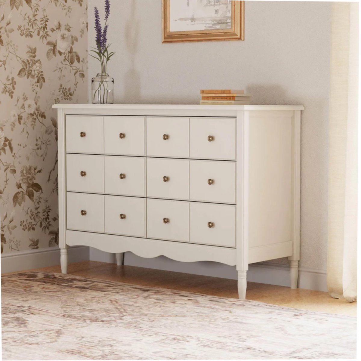 Liberty 6-Drawer Assembled Dresser - Warm White