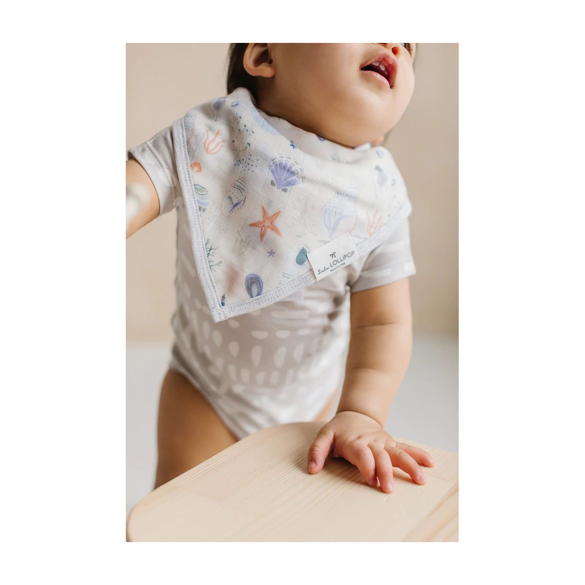 Short Sleeve Bodysuit - Grey Mudcloth