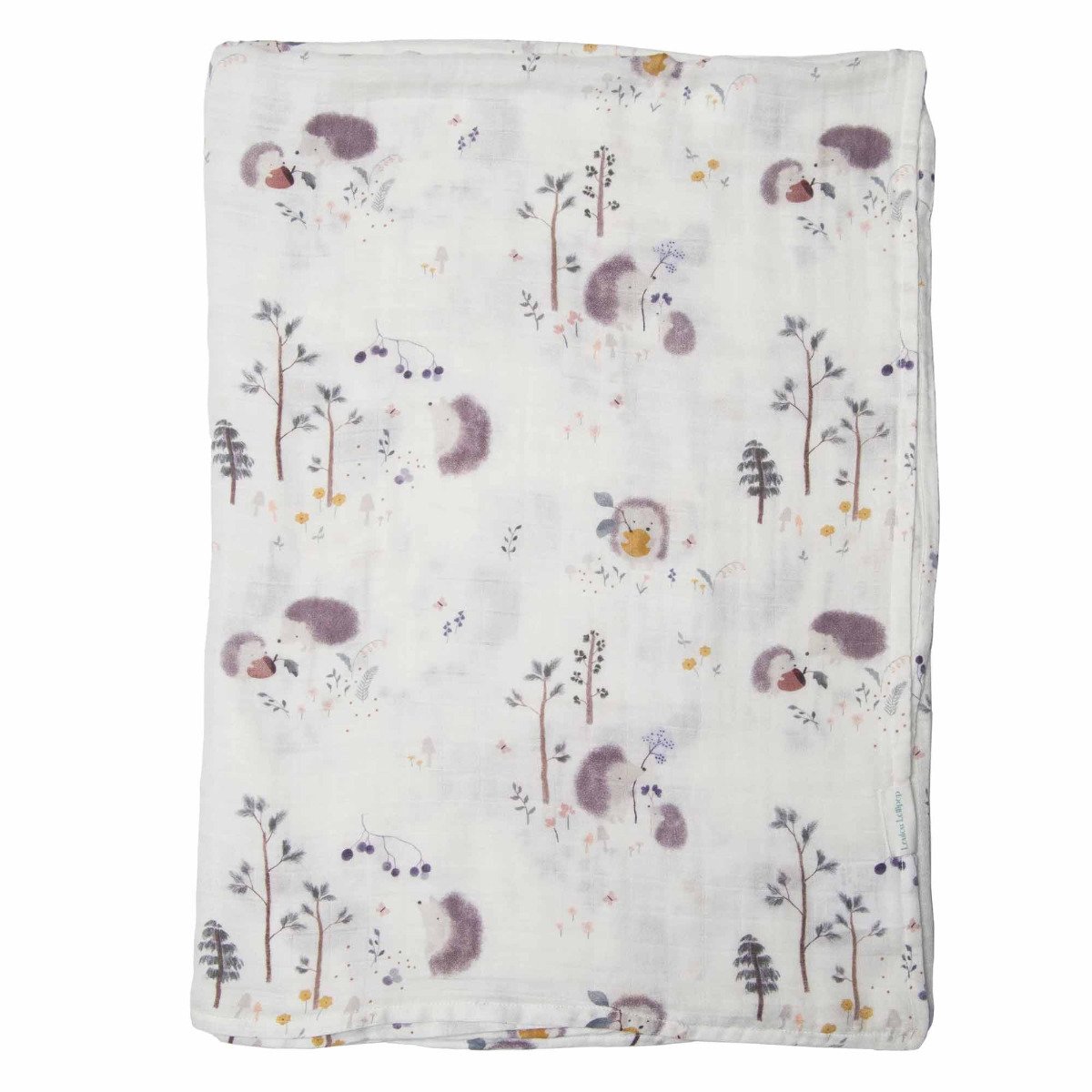 Muslin Swaddle Blanket - Hedgehogs