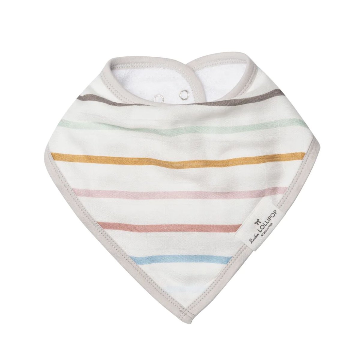 Luxe Muslin Bandana Bib Set - Ink Floral