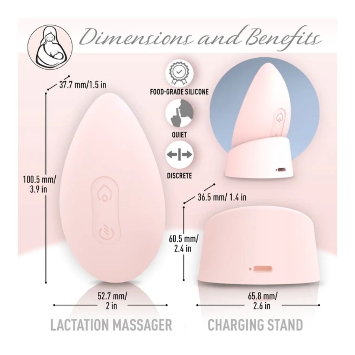Pro Lactation Massager with Heat - Leche