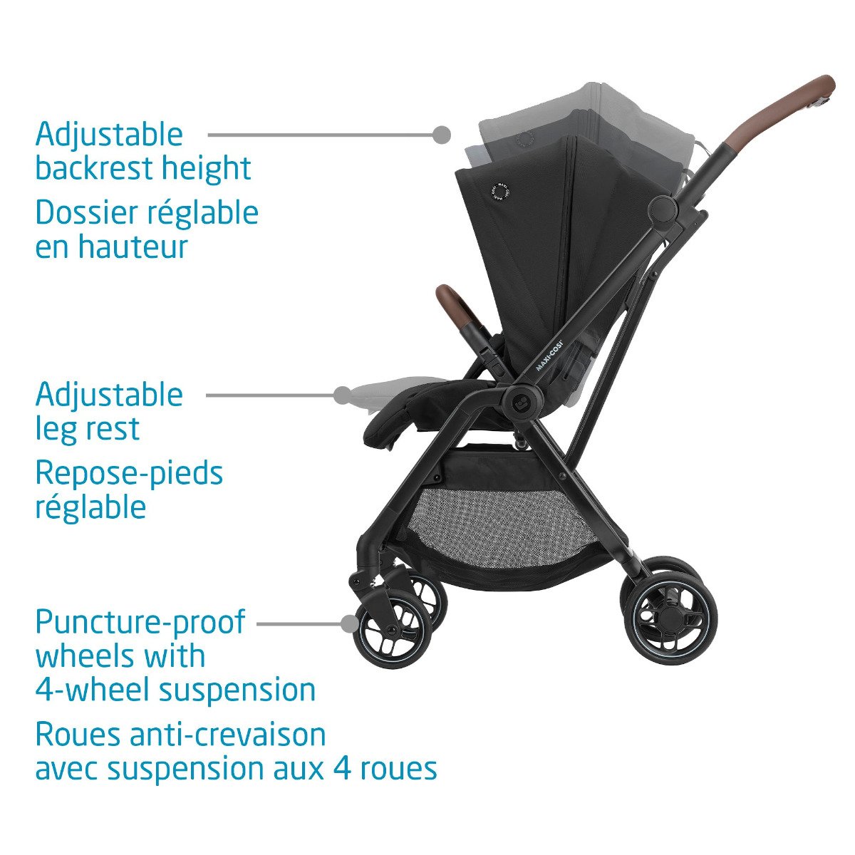 Leona Stroller - Essential Black