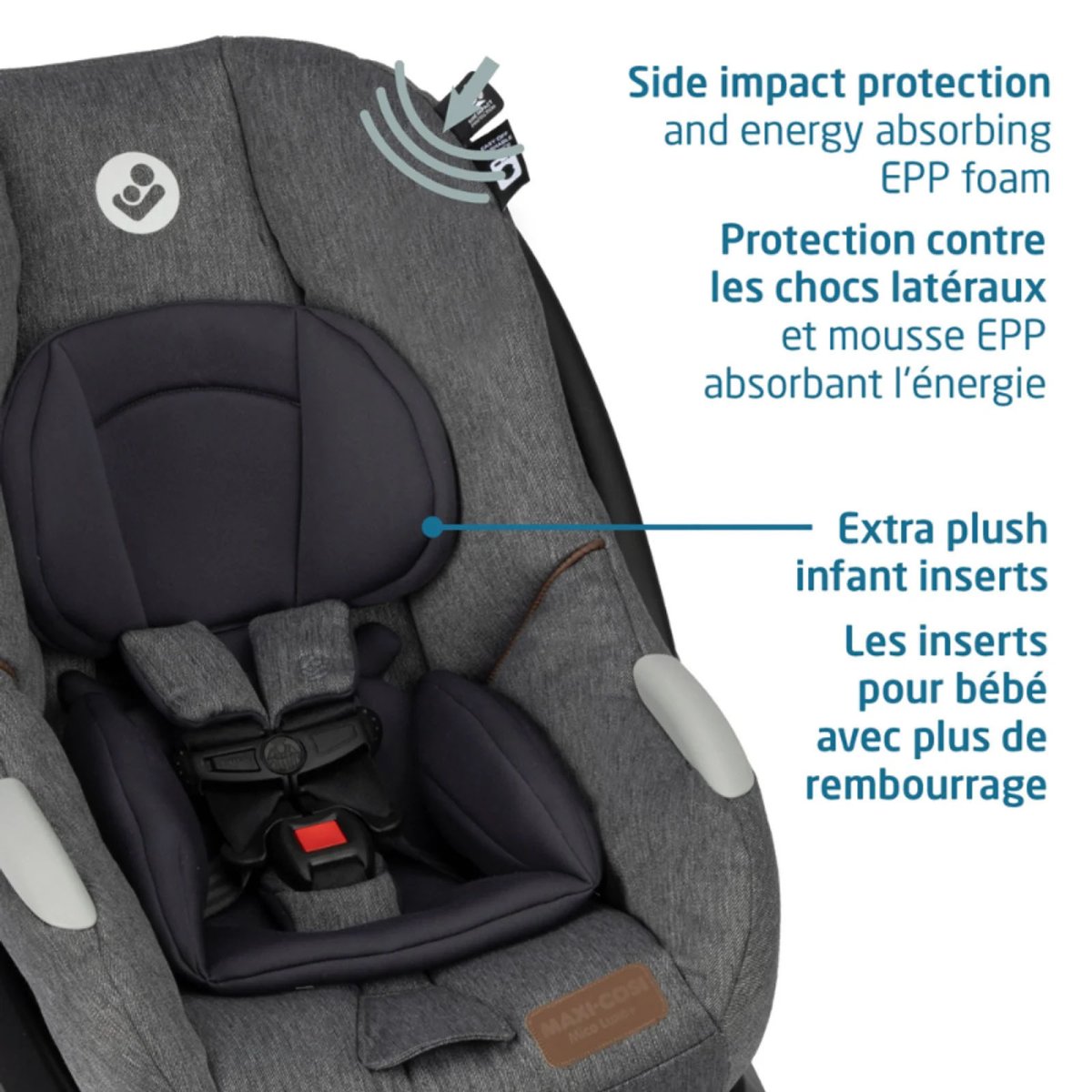 Mico Luxe+ Infant Car Seat - Designer Black (Exclusive Online Product)