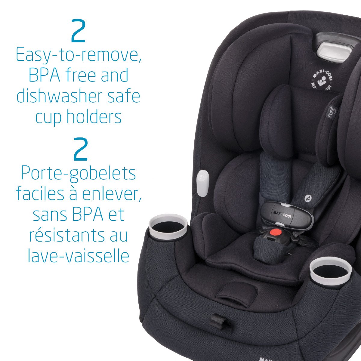 Pria All In One Convertible Car Seat - Authentic Black