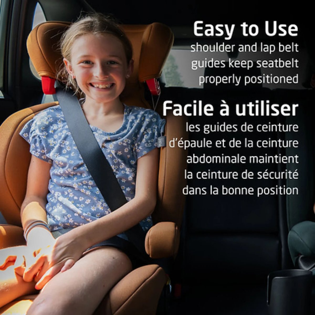 RodiSport Booster Car Seat - Authentic Cognac