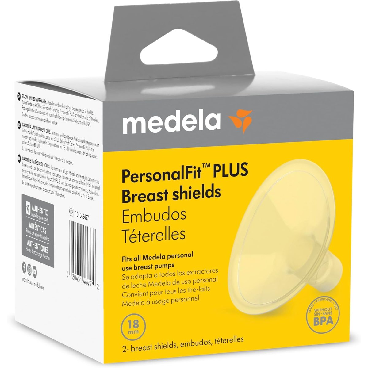 PersonalFit PLUS Breast Shield 18mm, 2pk