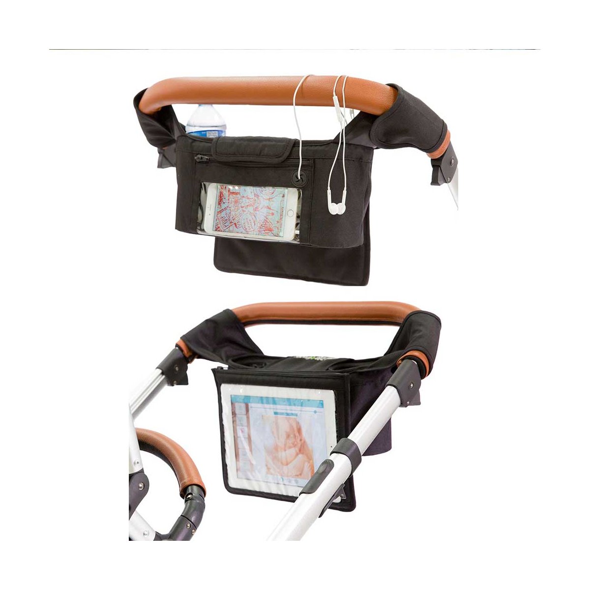 Parent Stroller Media Console