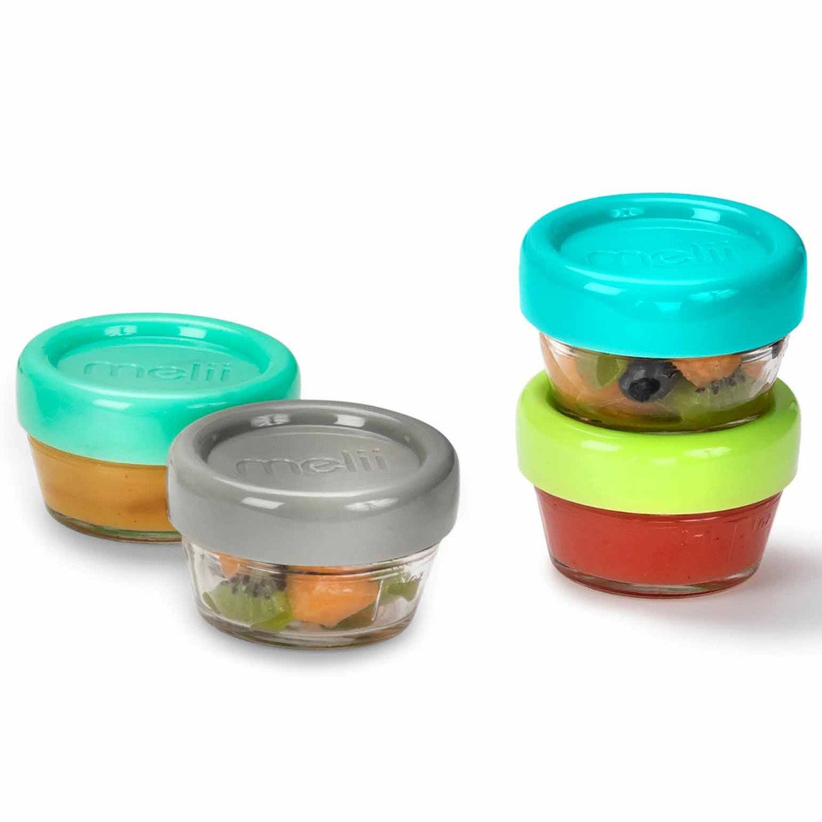 Glass Food Container 2oz - 6 Piece Set