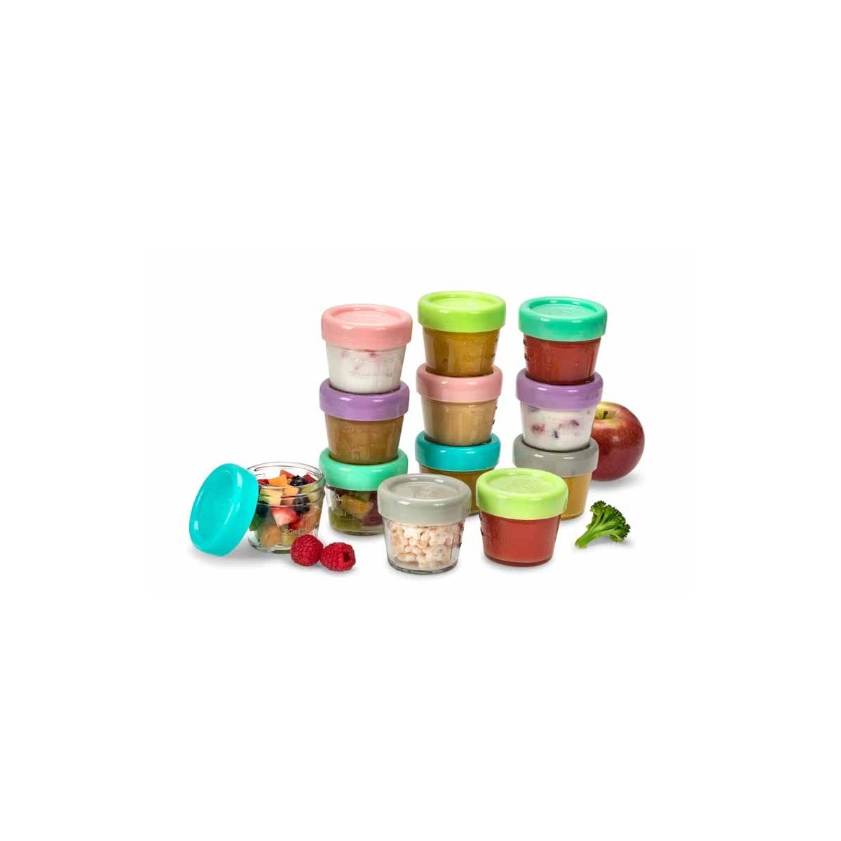 Glass Food Container 4oz - 6 Piece Set
