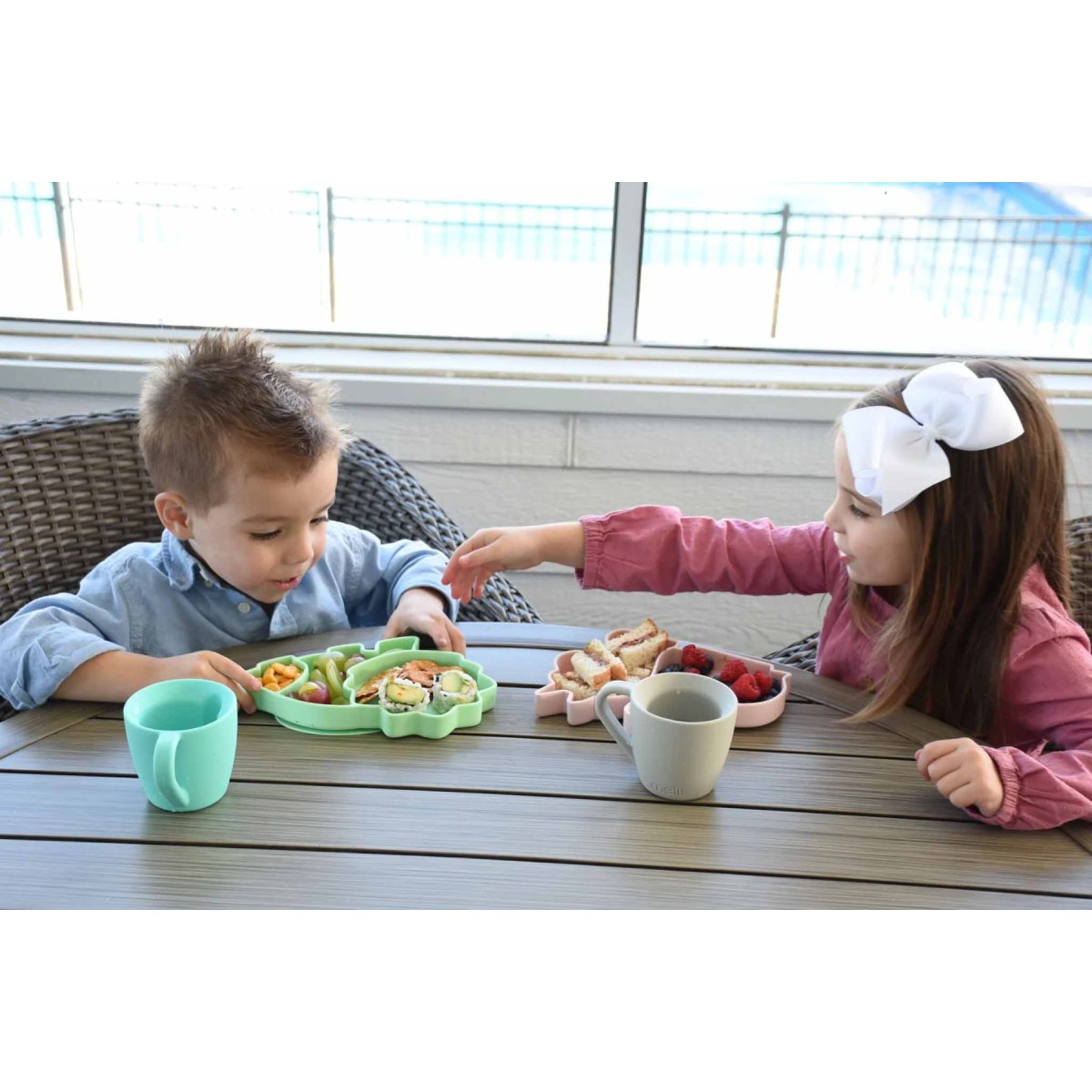 Silicone Divided Plate - Dinosaur