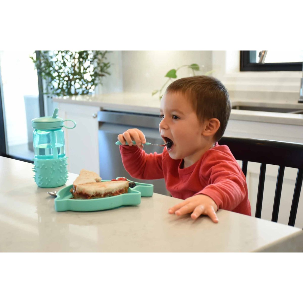 Silicone Divided Plate - Shark