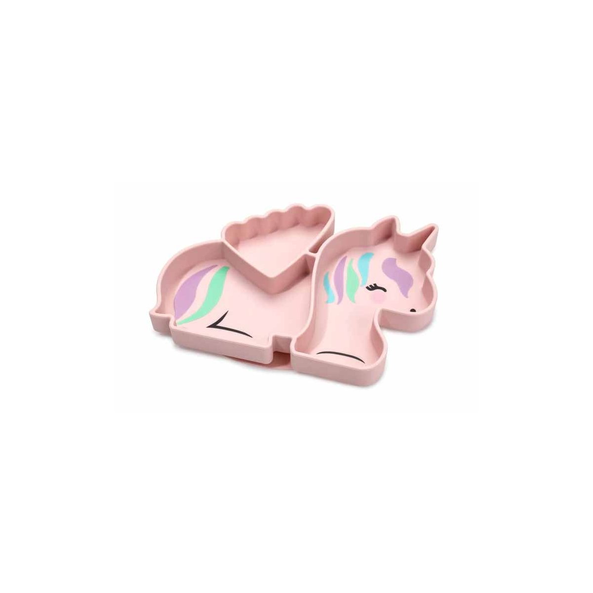 Silicone Divided Plate - Unicorn