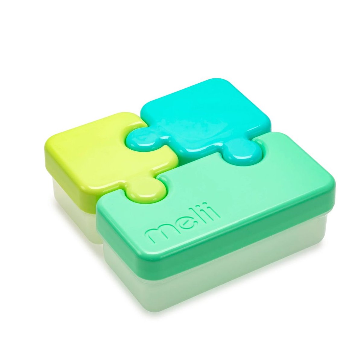 Puzzle Food Storage Container - Blue/Lime/Mint