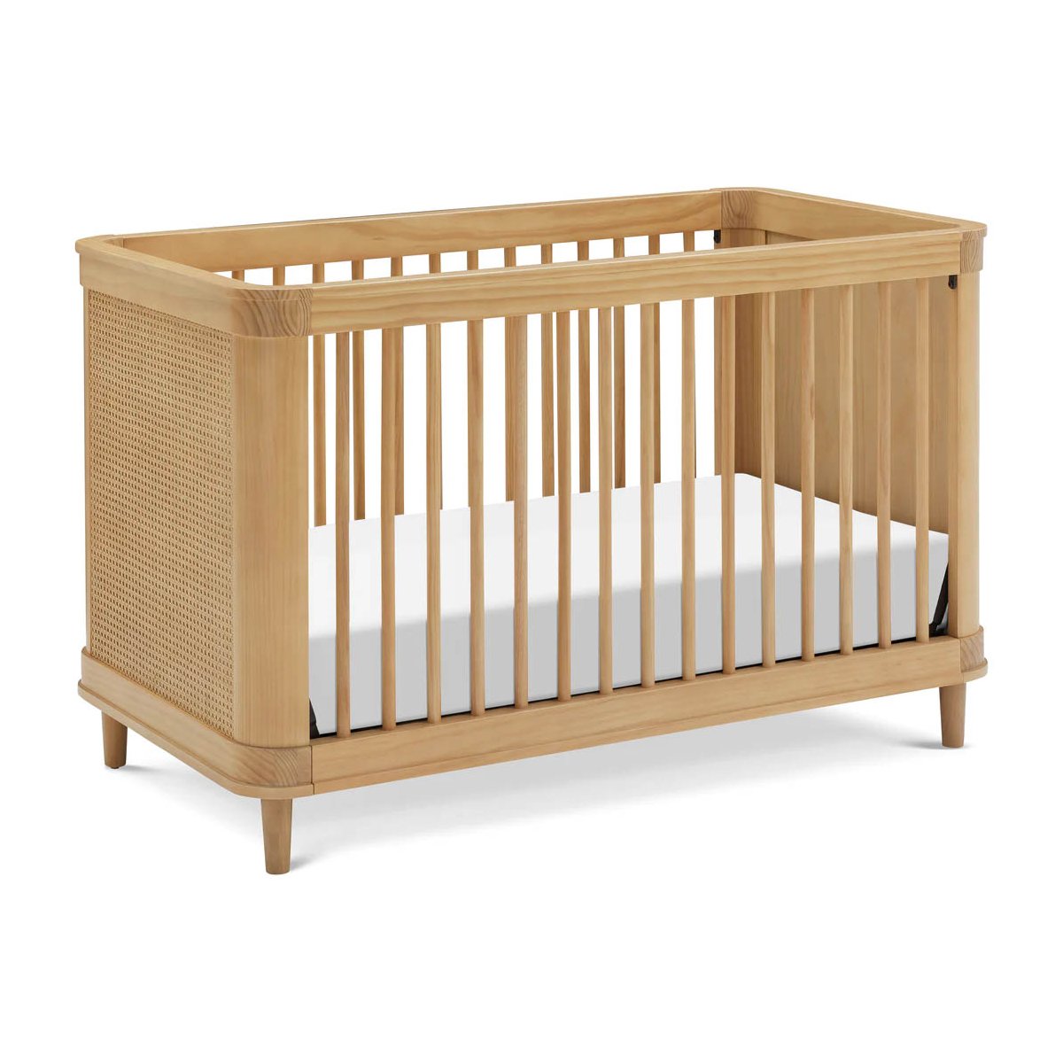 Marin with Cane 3-in-1 Convertible Crib - Honey