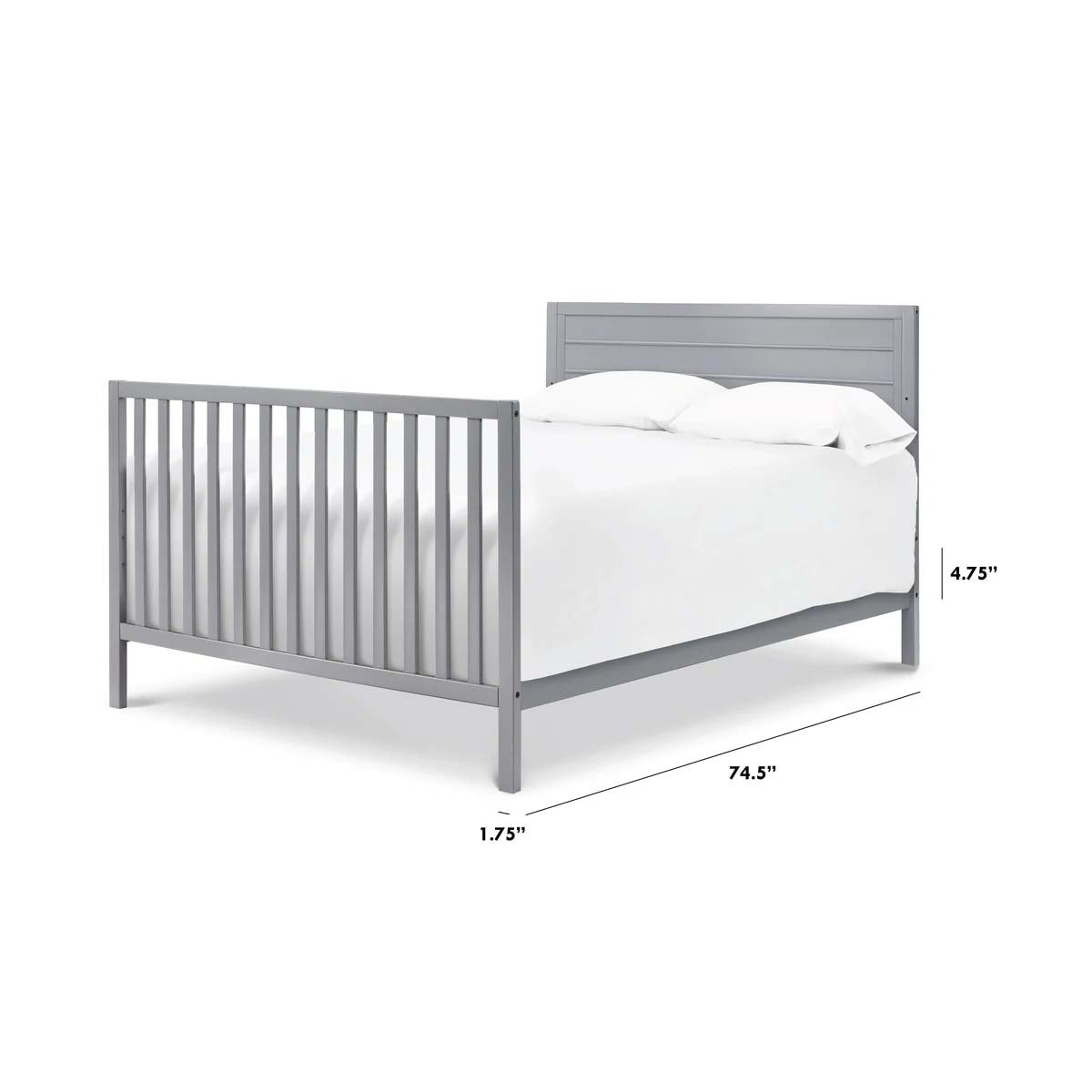 Twin / Full Size Bed Conversion Kit Grey