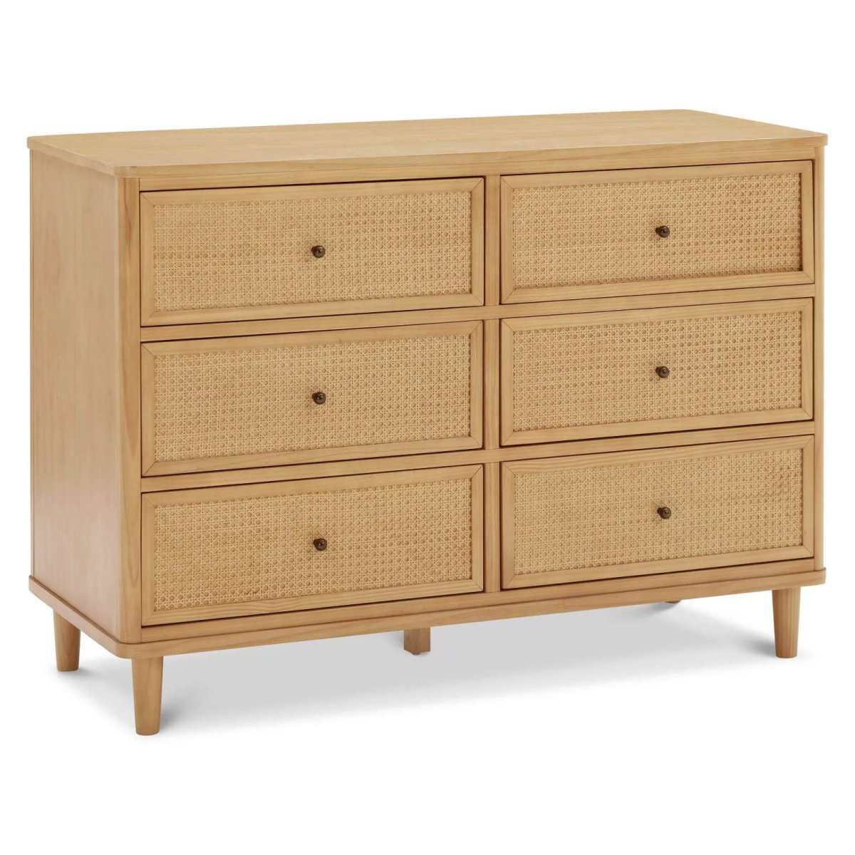 Marin with Cane 6 Drawer - Honey Cane