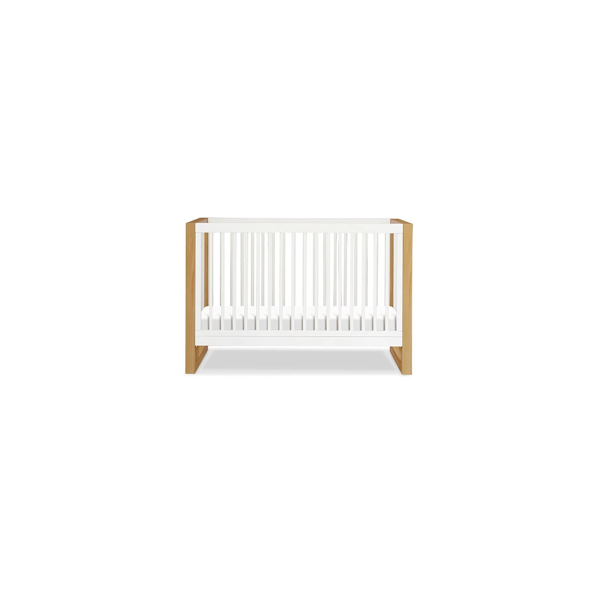 Nantucket 3-in-1 Convertible Crib with Toddler Kit - White/Honey