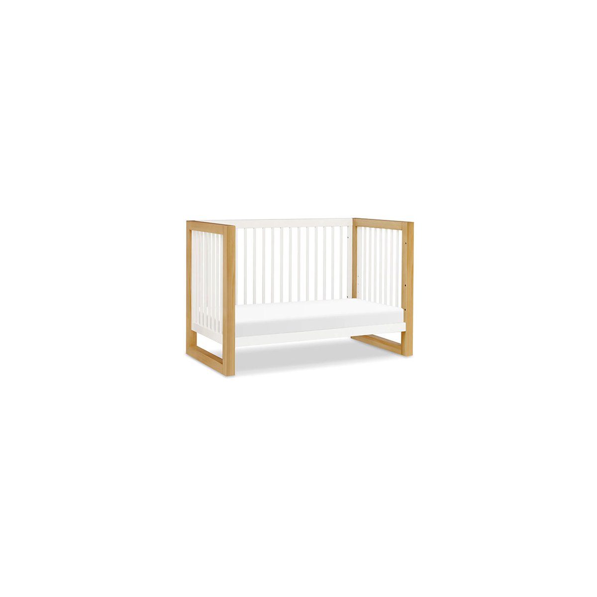 Nantucket 3-in-1 Convertible Crib with Toddler Kit - White/Honey