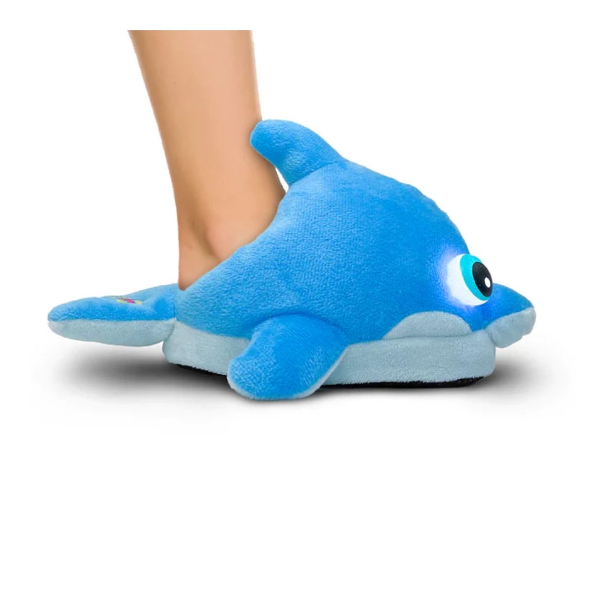 Light-Up Slipper Plush Dolphin - Ages 3-7 years