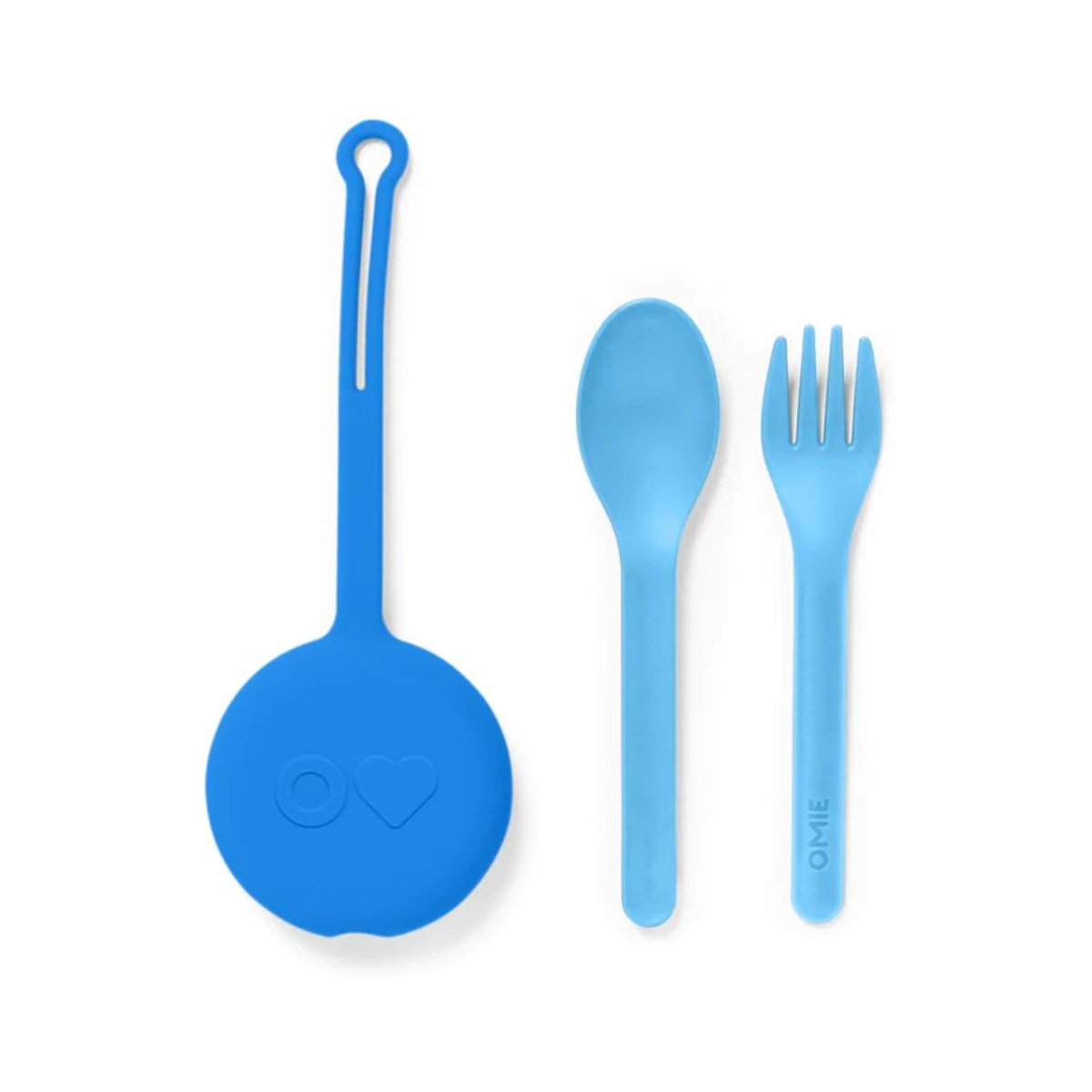 OmiePod Spoon & Fork Set - Capri Blue