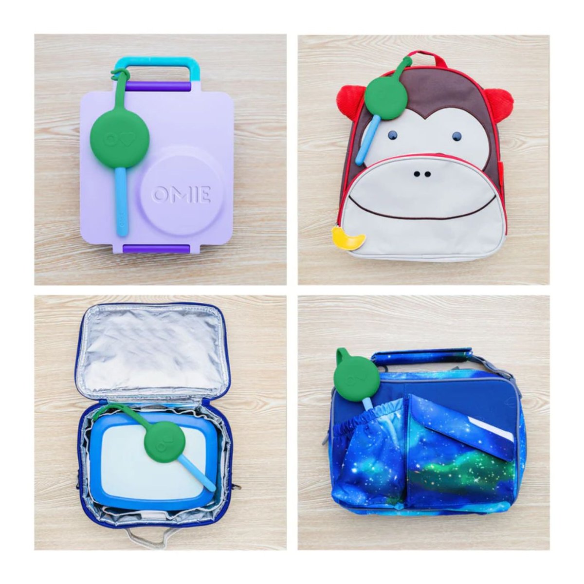 OmiePod Spoon & Fork Set - Mint Green