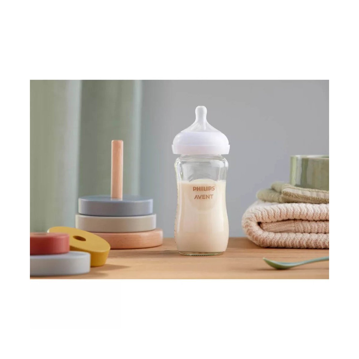 Natural Glass Baby Bottle 8oz 3 pack