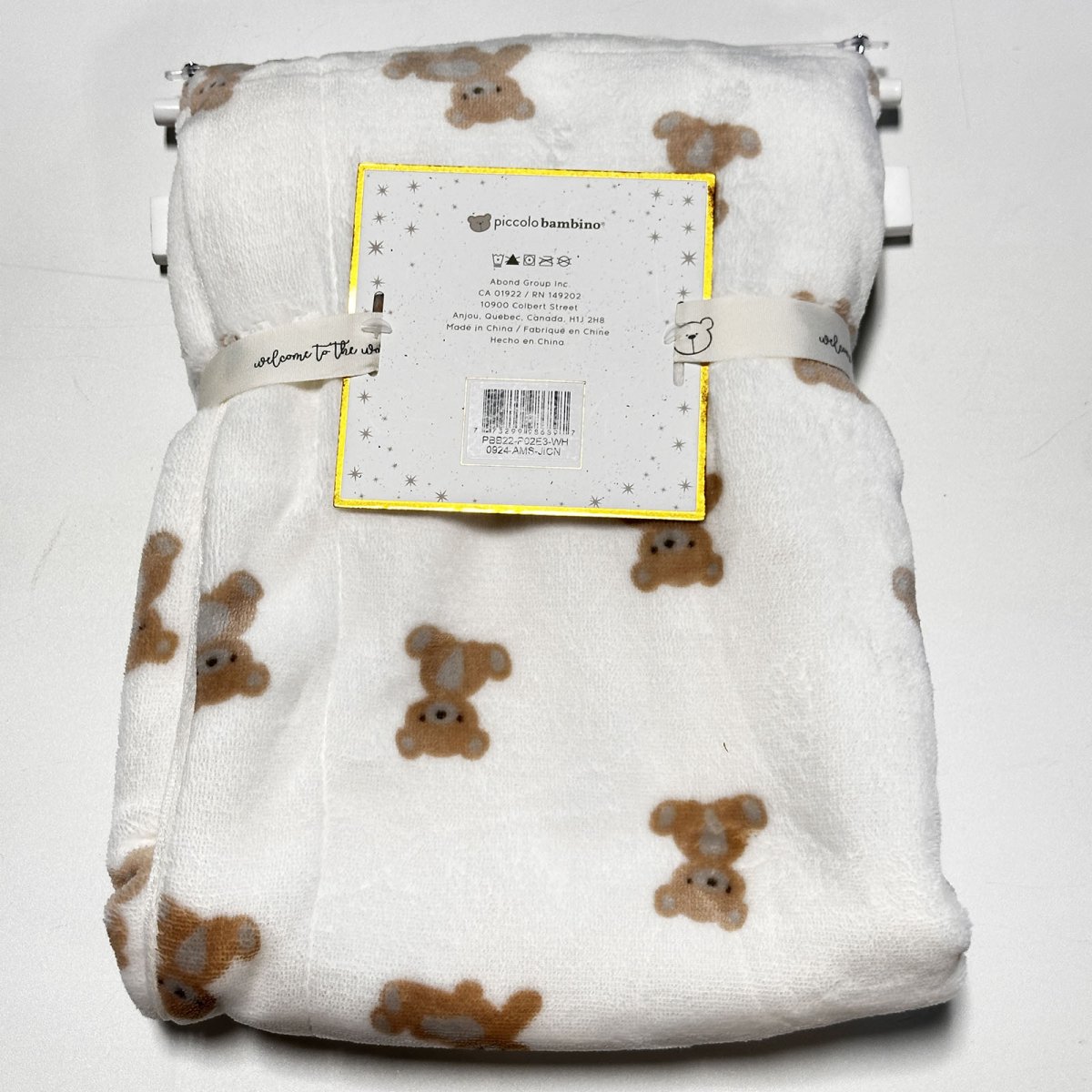 Embossed Plush Blanket - White