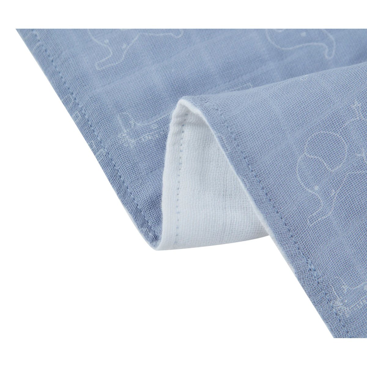 Muslin Bandana Bibs 3 Pack - Blue