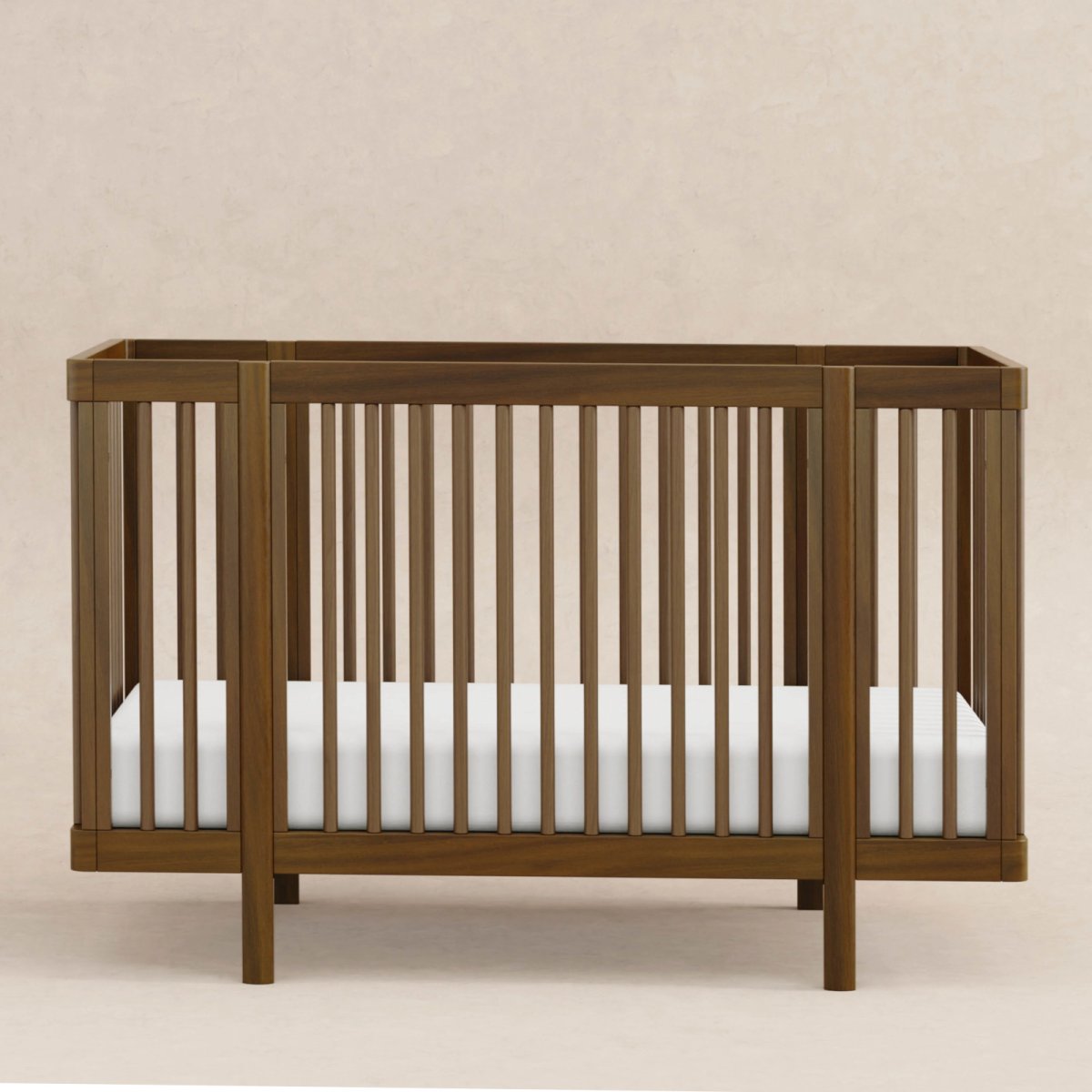 Pogo 8-in-1 Convertible Crib Natural Walnut