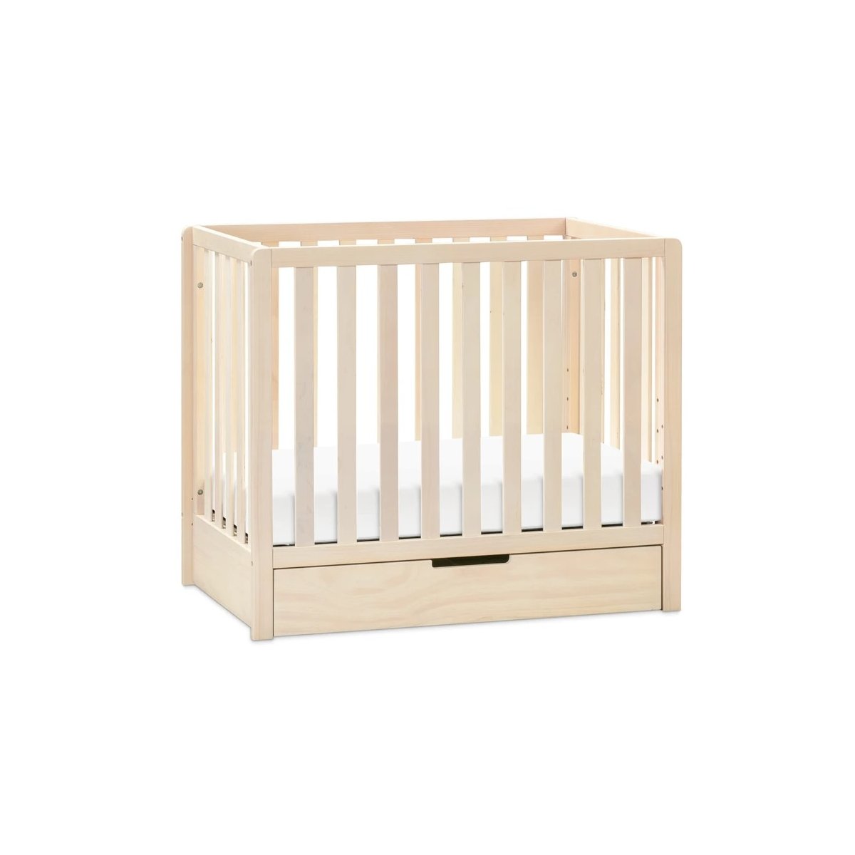 Colby 4 - In - 1 Convertible Mini Crib With Trundle Washed Natural