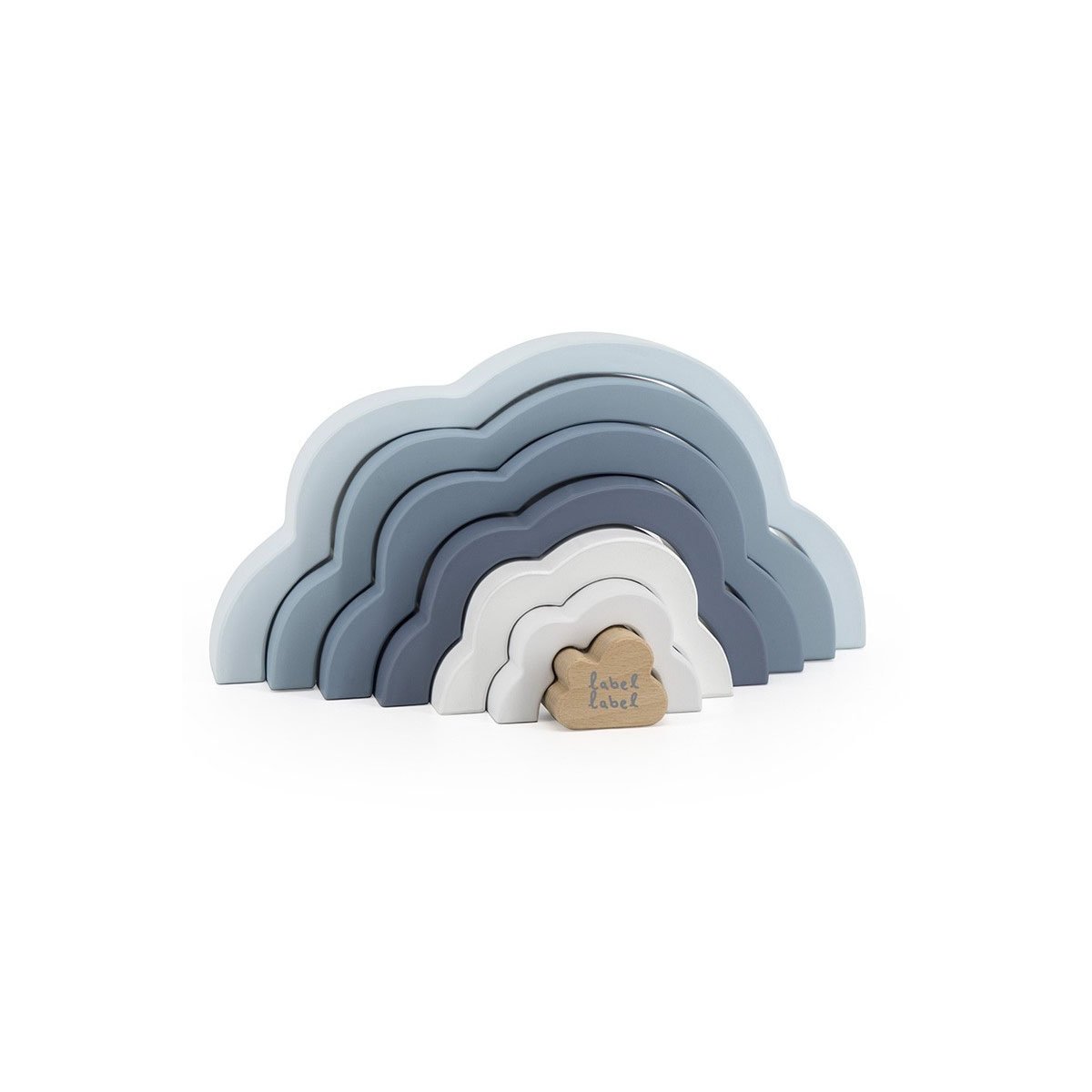 Rainbow Puzzle Cloud - Blue