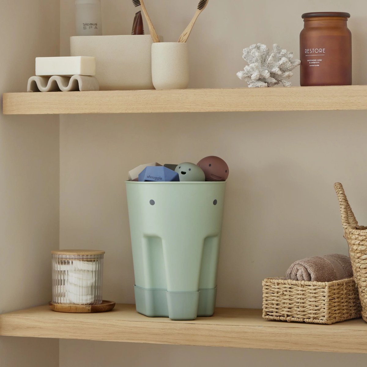 Ellie Bath Toy Drying Caddy - Grey