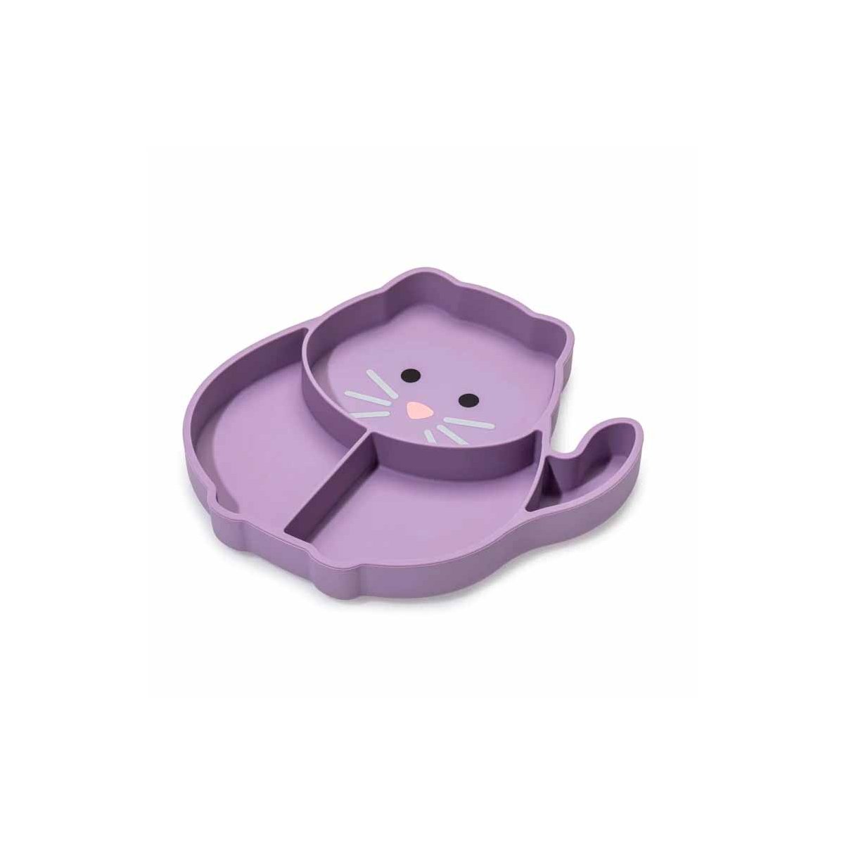 Silicone Divided Plate - Cat