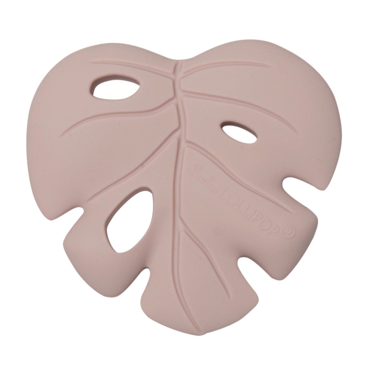 Silicone Teether - Monstera Pink