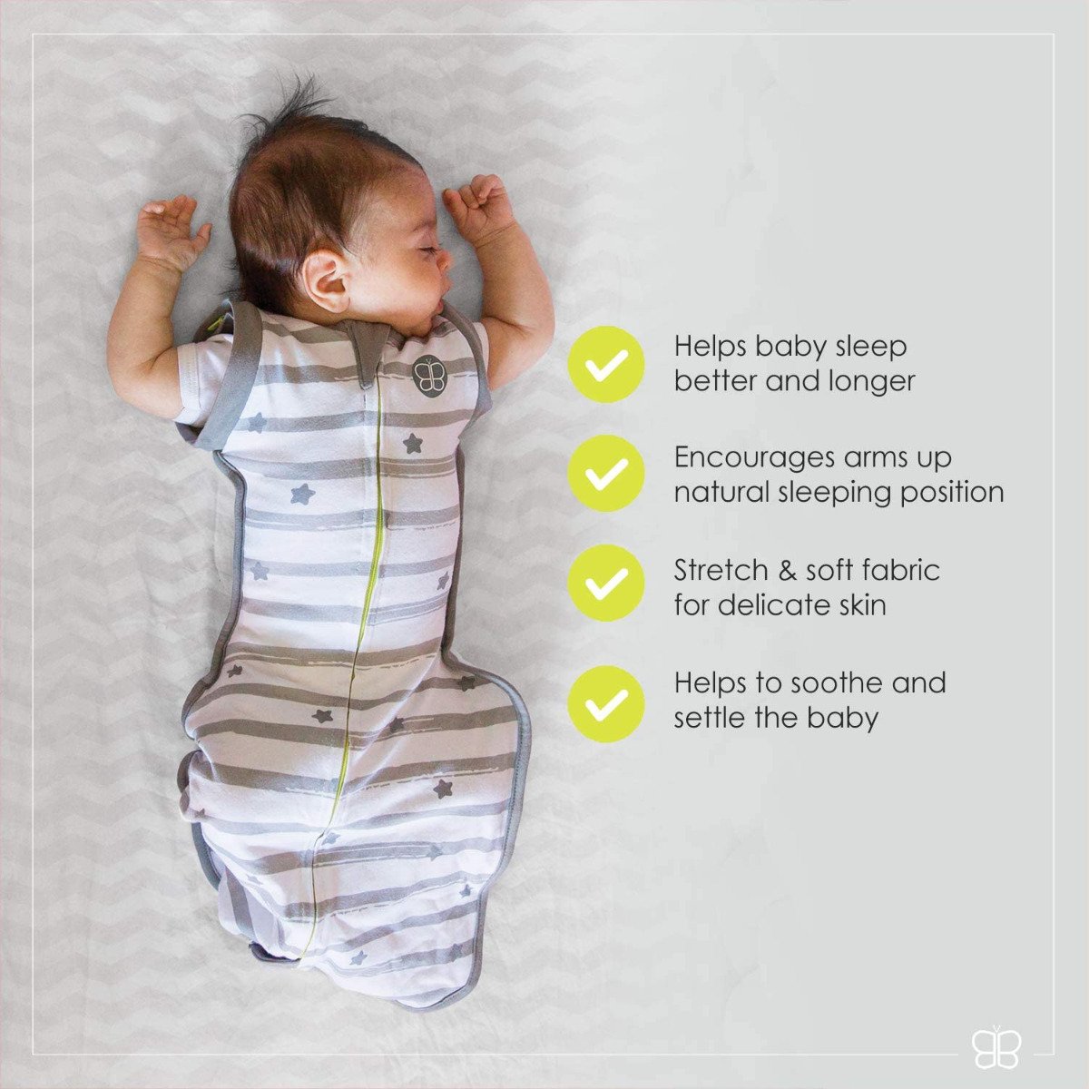 Sleëp - 3 in 1 Evolutive Swaddle With Removable Sleeves