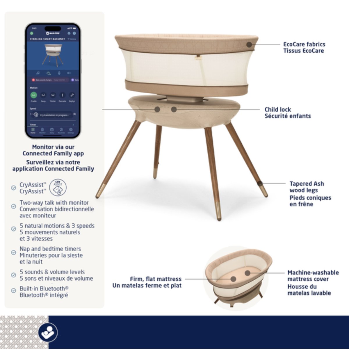 Starling Bassinet - Onyx Heritage