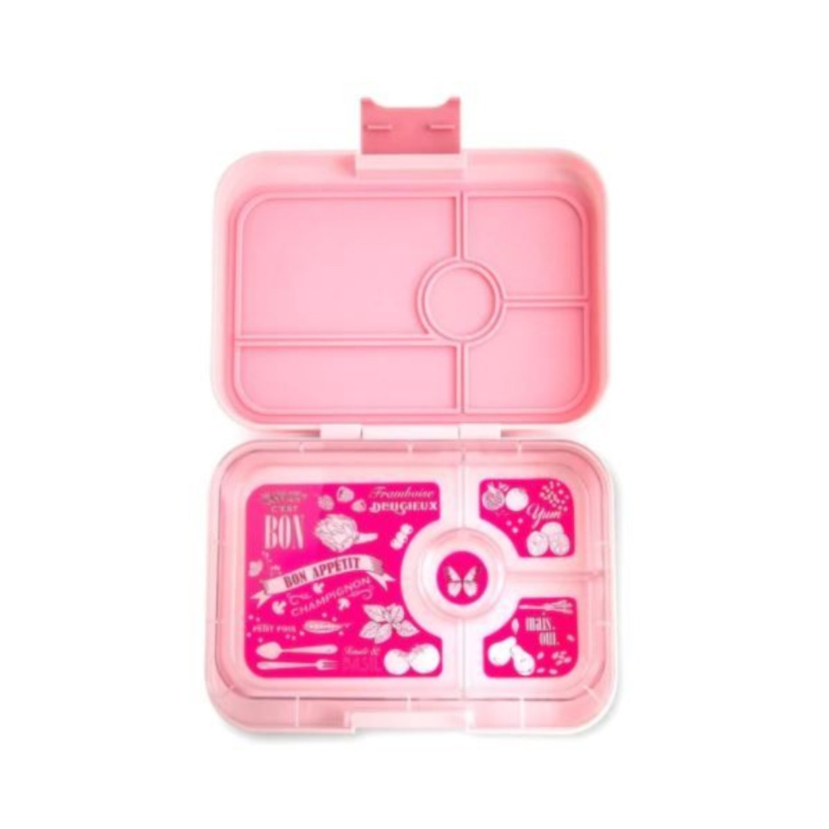 Tapas 4 Compartment Tray - Bon Appetit pink