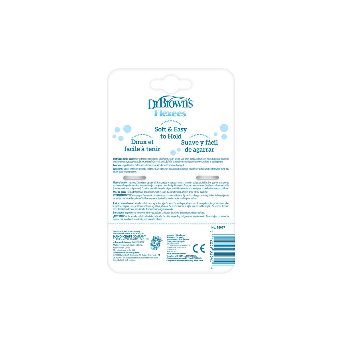 Beaded teether Rings - Gray/Black/White