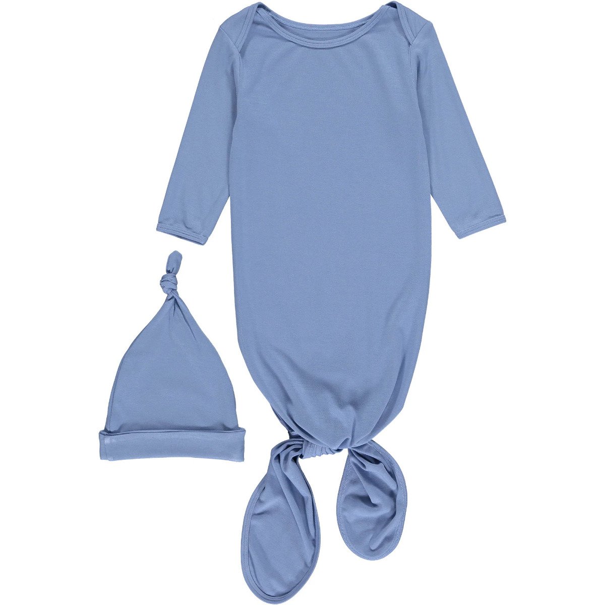 Knotted Gown and Hat - Sky Blue
