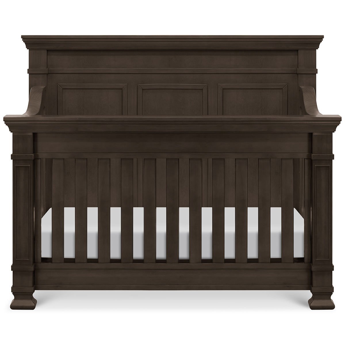 Tillen 4-In-1 Convertible Crib + Double Dresser + Nigh Stand - Truffle