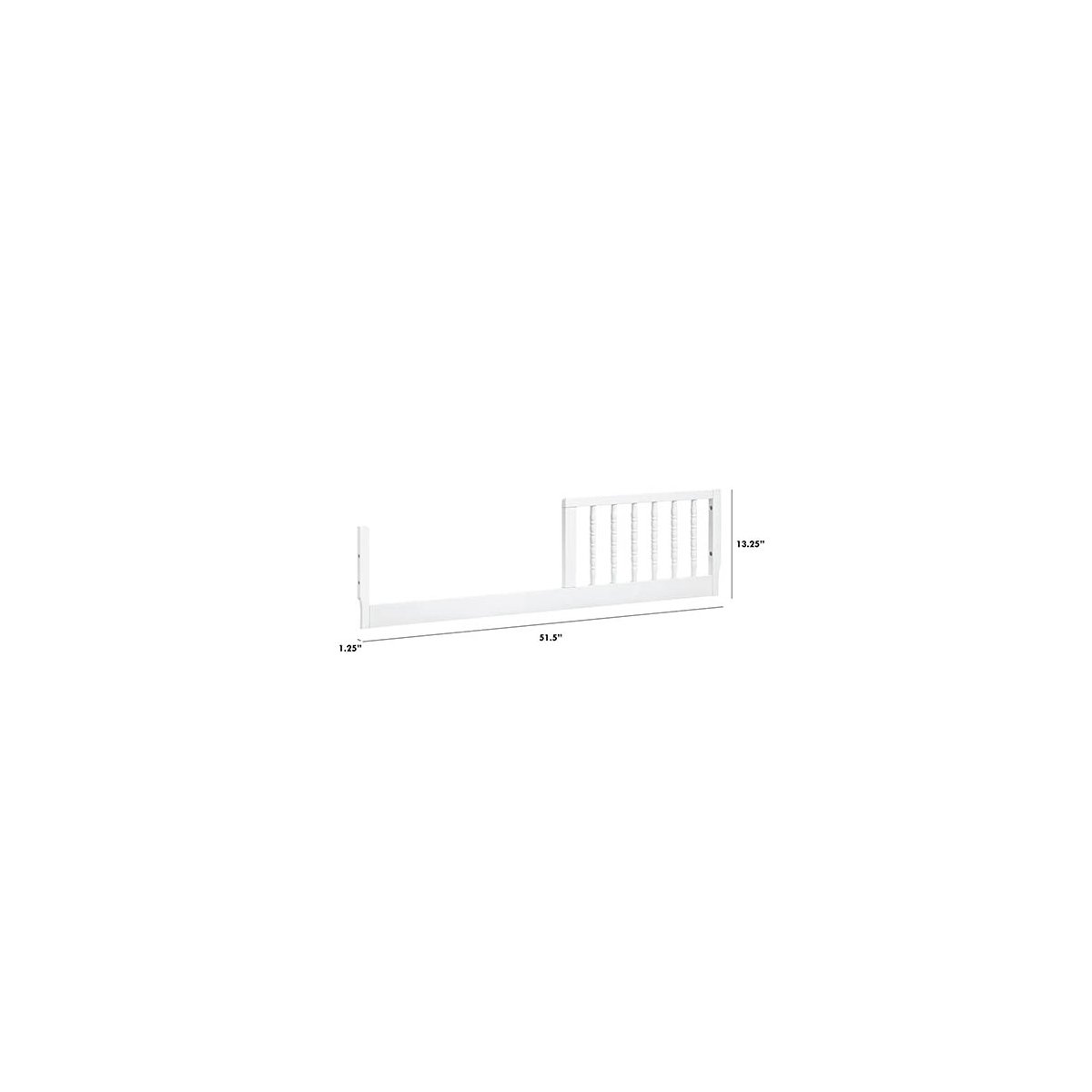 Toddler Rail - White